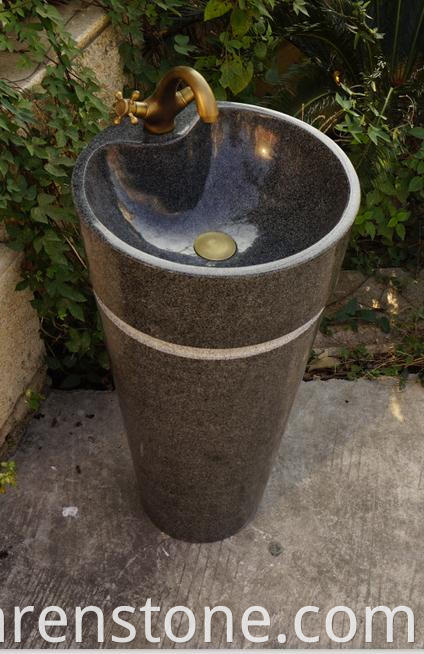 stone pedestal sink